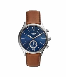 Hybrid Smartwatch Fenmore mit braunem Lederband für Herren BQT1106