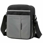 SPAHER Umhängetasche Herren Tasche für iPad Kuriertasche Grau