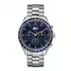 Lacoste Chronograph Quarz Uhr für Herren Kollektion Boston mit Silbernes Edelstahlarmband - 2011081
