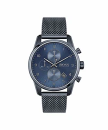 Hugo Herren Analog Quarz Uhr mit Edelstahl Armband 1513836