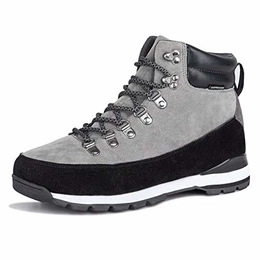 HARVEST LAND Herren Winterschuhe Hiking Boots Waterproof Schnürstiefel Trekking- & Wanderschuhe Winterschuhe Winterstiefel Stiefeletten Wasserdicht Sports Outdoor High Top Sneaker,EU44,Hellgrau