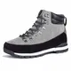 HARVEST LAND Herren Winterschuhe Hiking Boots Waterproof Schnürstiefel Trekking- & Wanderschuhe Winterschuhe Winterstiefel Stiefeletten Wasserdicht Sports Outdoor High Top Sneaker,EU44,Hellgrau