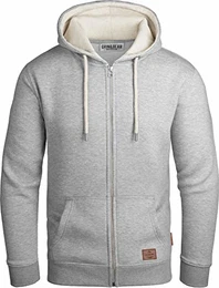 Herren Kapuzenjacke grau meliert, M, GEC491