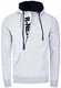 R-Neal Herren Sweatshirt Zipper Langarm Kapuzenpullover 7006, Farbe:Grau, Größe:M