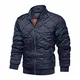 TACVASEN Übergangsjacke Herren Wasserdicht Wanderjacke Gefüttert Winterjacke Wattiert Warm Blouson Fleecejacke Freizeitjacke Outdoor Arbeitsjacke Bomber Fliegerjacke Frühling Herbstjacke Blau