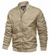 Bomberjacke Herren Winter Fliegerjacke Bundeswehr Übergangsjacke Männer Militär Pilotenjacke Baumwolle Arbeitsjacke Leicht USA Bomber Jacke Pilot Windjacke Outdoor Taktische Herbstjacke Khaki
