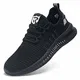 Kefuwu Laufschuhe Herren Sportschuhe Straßenlaufschuhe Sneaker Joggingschuhe Atmungsaktiv Turnschuhe Walkingschuhe Traillauf Fitness Schuhe Outdoor（Schwarz-Weiss 41）