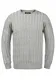 Indicode Pauletta Herren Strickpullover Grobstrick Pullover, Größe:M, Farbe:Grey Mix (914)