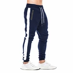 FEDTOSING Herren Jogginghose Fitness Sporthose Slime Fit Hose Joggers Freizeithose Laufen Trainningshose Navy
