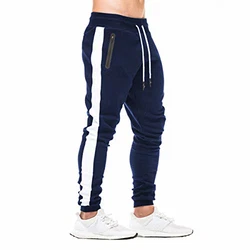 FEDTOSING Herren Jogginghose Fitness Sporthose Slime Fit Hose Joggers Freizeithose Laufen Trainningshose Navy