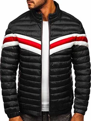 BOLF Herren Übergangsjacke Style Nature (4D4) Schwarz (4D4)