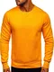 BOLF Herren Sweatshirt Pulli Basic Rundhals Sport Style J.Style 2001 Hellorange M [1A1]