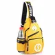 Asge Brusttasche Herren mit USB Sling Rucksack Crossbody Schultertasche Schulterrucksack Umhängetasche Crossbody Bag für Reise Arbeit Sport Daypack (Gelb)