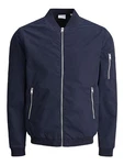 Jack & Jones Herren Leichte Bomber Jacke College Übergangs Blouson JJERUSH nachtblau