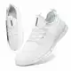FUJEAK Herren Walkingschuhe Turnschuhe Fitnessstudio Sportschuhe Sneaker Running Tennis Schuhe Freizeit Straßenlaufschuhe Fashion Leichtgewichts Atmungsaktiv Schlüpfen Schuhe Weiß 43 EU
