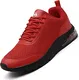 Mishansha Luftkissen Laufschuhe Herren Sportschuhe rutschfeste Dämpfung Turnschuhe Damen Joggingschuhe Outdoor Straßenlaufschuhe Rot,43 EU