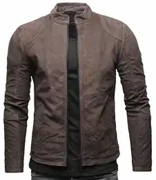 Ivar Herren Lederjacke Cleane Basic Echtleder Jacke (XXL, Togo (Nubukleder))