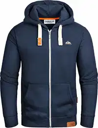 Herren Kapuzenpullover Navy, M, GEC022
