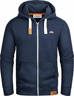 Grin&Bear Herren Kapuzenpullover (GEC022) Marineblau (GEC022)
