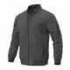 donhobo Herren Leichte Übergangsjacke Bomber Jacke Frühling Herbst Fliegerjacke Männer Pilotenjacke Baseball Blouson Outdoorjacke Windjacke (Grau, S)