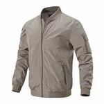 donhobo Herren Bomberjacke Leichte Übergangsjacke Fliegerjacke Blouson Khaki