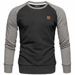 REPUBLIX Herren Basic College Sweatjacke Pullover Hoodie Sweatshirt (R5040) Schwarz/Anthrazit (R5040)