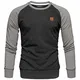 REPUBLIX Herren Basic College Sweatjacke Pullover Hoodie Sweatshirt R5040 Schwarz/Anthrazit M
