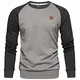 REPUBLIX Herren Basic College Sweatjacke Pullover Hoodie Sweatshirt R5040 Anthrazit/Schwarz M