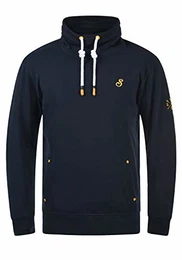 !Solid Kaan Herren Sweatshirt Pullover Pulli mit Tube-Kragen, Größe:M, Farbe:Insignia Blue (194010)