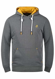 !Solid Kenan Herren Kapuzenpullover Hoodie Pullover mit Kapuze, Größe:M, Farbe:Grey Melange (1840051)