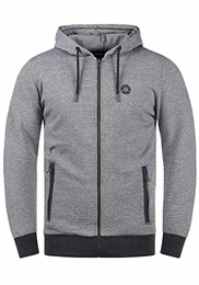 !Solid Rafko Herren Sweatjacke Kapuzenjacke Hoodie mit Kapuze, Größe:M, Farbe:Dark Grey Melange (1940071)