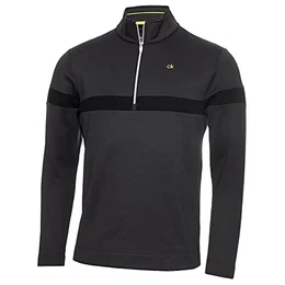Mens Scale Performance 1/2 Zip Sweater - Dunkelgrauer Mergel - M.