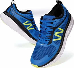 Laufschuhe Herren Sportschuhe Straßenlaufschuhe Joggingschuhe Turnschuhe Walkingschuhe Fitness Schuhe Gym Traillauf Schuhe Outdoor Leichte Atmungsaktiv Sneaker Blau 43 EU