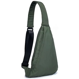 Wasserdichte Body Bag Leichte Crossbody Bag Anti-Diebstahl Shoulder Bag Klein Brusttasche Chest Pack, Grün