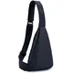 CLAPE Anti-Diebstahl Sling Bag Wasserdichte Crossbody Bag Polyester Chest Bag Leichte Shoulder Bag Unisex Schultertaschen, Schwarz