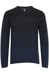 Blend Benno Herren Strickpullover Rundhals Dark Navy Blue (74645)