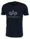ALPHA INDUSTRIES Herren Basic Reflective Print T-Shirt, rep.Blue, M