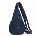 KL928 Nylon Sling Bag Rucksack Damen und Herren Schwarz