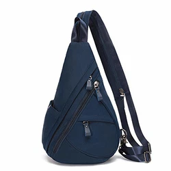 KL928 Nylon Sling Bag Rucksack Damen und Herren Schwarz