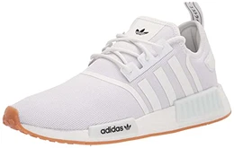 Herren NMD_r1 Sneaker, Weiß/Weiß/Gum, 44 EU
