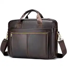 Laptoptasche 15,6 Zoll Aktentasche Herren Business Tasche Arbeitstasche Herren Echtleder Tasche Herren Umhängetasche Schultertasche Messenger Bag Männer Geschenk für Männer