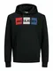 JACK & JONES Male Hoodie Logo MBlack 3