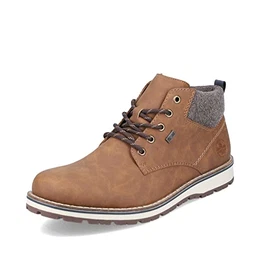 Herren Bequemschuhe 38419, Männer Schnürhalbschuhe,wasserdicht,riekerTEX,lace-up,Low-tie,Komfortschuhe,Halbschuhe,braun (24),43 EU / 9 UK