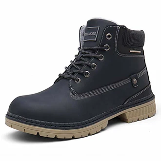 Dannto Herren Schneestiefel Warm Gefütterte Outdoor Winterstiefel Wanderschuhe Blau (43) Dannto Herren Schneestiefel Warm Gefütterte Outdoor Winterstiefel Wanderschuhe Blau (43)