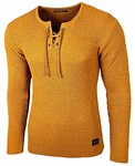 Baxboy Herren Pullover Slim Fit Rundhals Strick-Pullover Rundkragen Moderner Longsleeve (BB-52132) Gold Baxboy Herren Pullover Slim Fit Rundhals Strick-Pullover Rundkragen Moderner Longsleeve (BB-52132) Gold