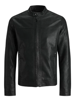 JACK & JONES Herren Jjewarner Jacket Noos Kunstlederjacke