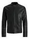 JACK & JONES Herren Jjewarner Jacket Noos Kunstlederjacke, Schwarz, M EU
