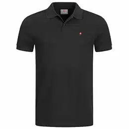32A3 Waliss Herren Poloshirt Schwarz Gr. S