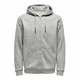 ONLY & SONS Herren Onsceres Life Zip Thr. Hoodie Noos Sweatshirt, Light Grey Melange, M EU