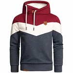 Amaci&Sons Herren Basic Kapuzenpullover Sweatjacke Pullover Hoodie Sweatshirt(4052) Bordeaux/Weiß/Blau Amaci&Sons Herren Basic Kapuzenpullover Sweatjacke Pullover Hoodie Sweatshirt(4052) Bordeaux/Weiß/Blau